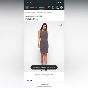 Calvin Klein Melodie Dress NWT